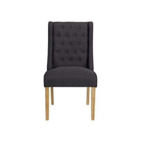 Tiznit Grey Linen Dining Chair (Pack of 2) 22LD556