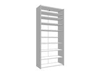 Tokyo Oak Effect Mirrored Door 50 Pair Large Shoe Cabinet Cupboard - 11011489