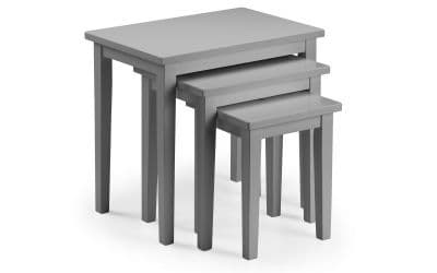 Toledo Grey Lacquered Finish Nest of Tables 24JB270