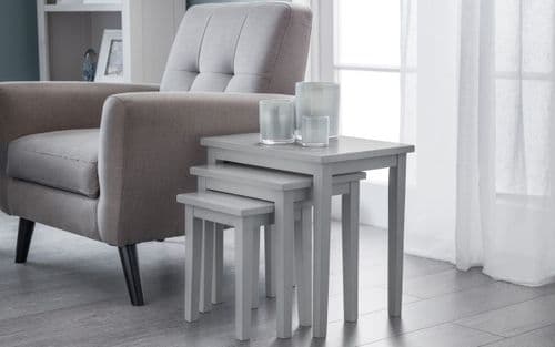 Toledo Grey Lacquered Finish Nest of Tables 24JB270