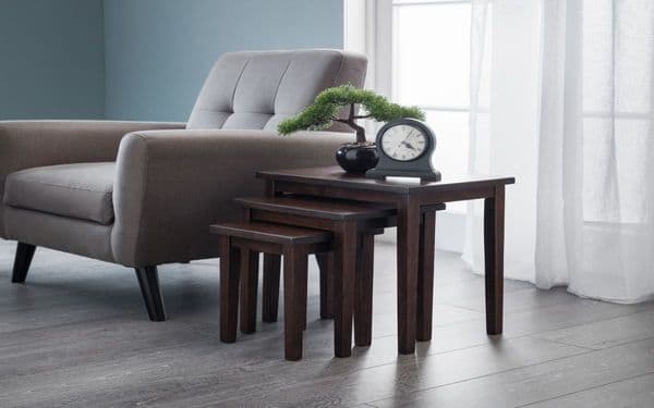 Toledo Mahogany Finish Nest of Tables 18JB135