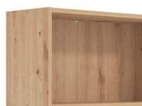 Tomar Artisan Oak Effect Slim 176.5cm Tall Bookcase Bookshelf Shelving Unit - 11011479