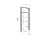 Tomar Artisan Oak Effect Slim 176.5cm Tall Bookcase Bookshelf Shelving Unit - 11011479