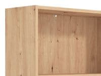 Tomar Artisan Oak Effect Slim 211.5cm Tall Bookcase Bookshelf Shelving Unit - 11011481