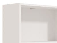 Tomar White Slim 176.5cm Tall Bookcase Bookshelf Shelving Unit - 11011438