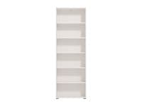 Tomar White Slim 211.5cm Tall Bookcase Bookshelf Shelving Unit - 11011440