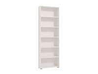 Tomar White Slim 211.5cm Tall Bookcase Bookshelf Shelving Unit - 11011440