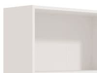 Tomar White Slim Low Short Bookcase Bookshelf Shelving Unit - 11011436