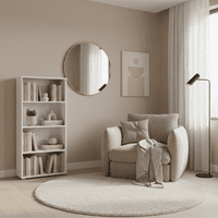 Tomar White Slim Low Short Bookcase Bookshelf Shelving Unit - 11011436