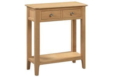 Trier Solid Oak Effect Console Table 24JB309