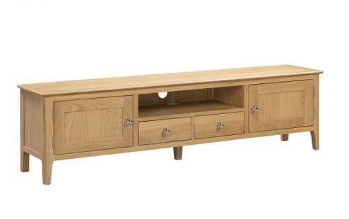 Trier Solid Oak Effect Widescreen TV Unit 24JB311