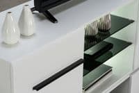 Trinity Large Tall White Gloss TV Cabinet for upto 65inch TV