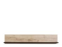 Umbria Grey Oak Effect And Black Floating Wall Shelf - 11008866 S/O