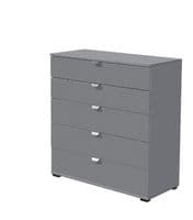 Valenca Modern Large Chest Of Drawers in Grey