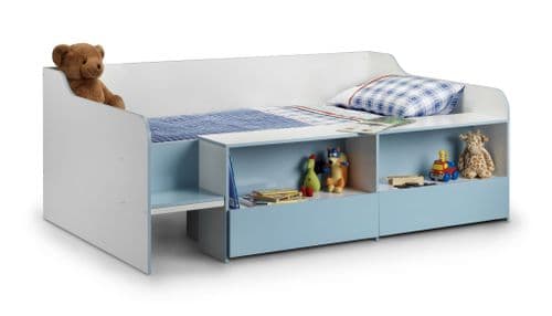 Varese Blue Low Childrens Storage Sleeper Bed JB508