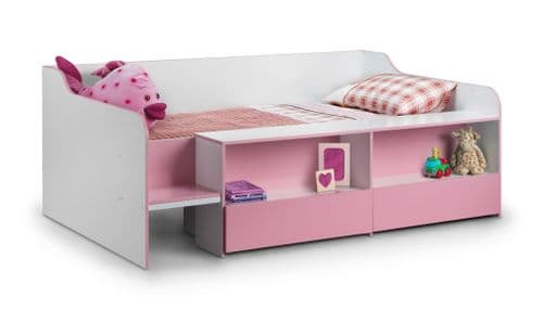 Varese Pink Low Childrens Storage Sleeper Bed JB509