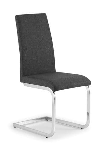 Velletri Slate Grey Linen Fabric Dining Chair JB464
