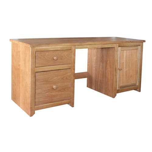 Venezia Ash Double Pedestal Desk
