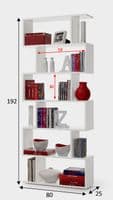 Open Back Bookcase | Modern Bookshelf - Online Outlet
