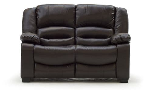 Venosa Brown Bonded Leather 2 Seater Sofa 18VD109