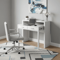 Tressa White Gloss Extending Console Table and Bedroom Desk