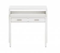 Tressa White Gloss Extending Console Table and Bedroom Desk