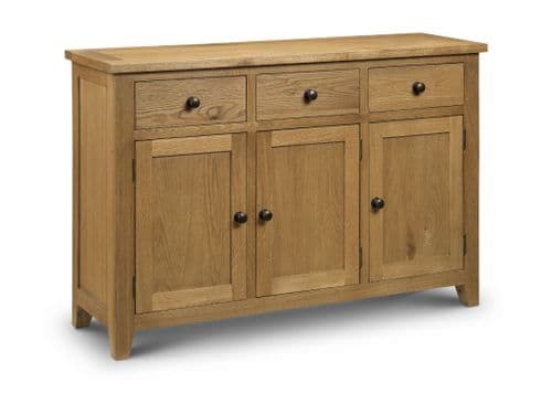Zaragoza White Oak Modern 3 Drawer Sideboard JB57