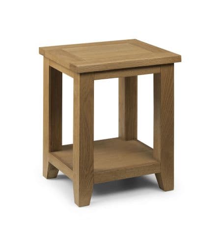 Zaragoza White Oak Storage Lamp Table JB54