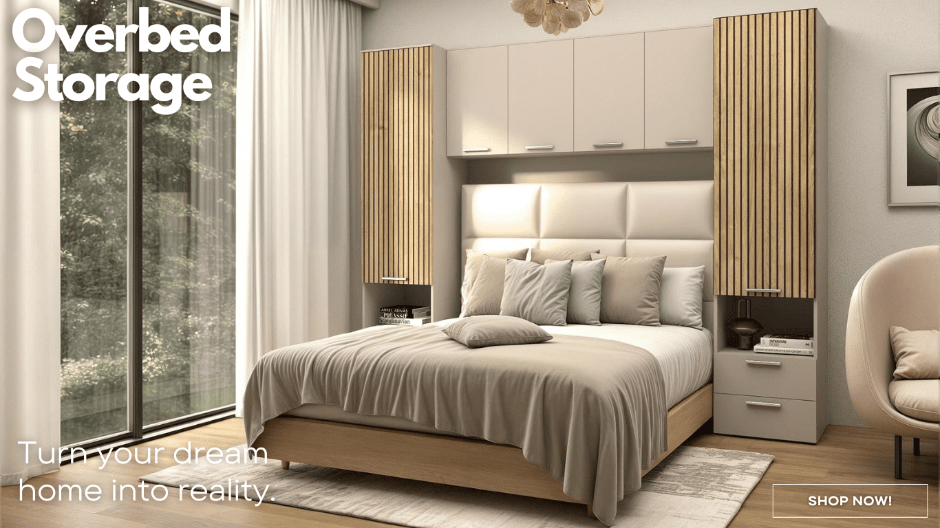 Modern Overbed Fitment unit Over the bed storage UK - Shop Now!
