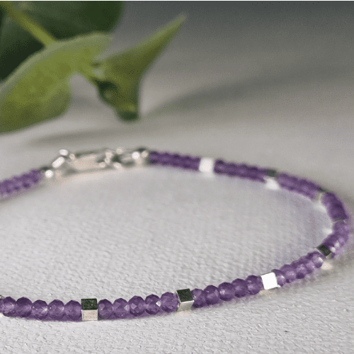 Bracelet – Gemstone – Amethyst – Amethyst Stacking Bracelet 1013