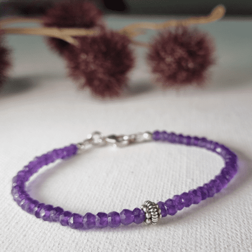 Bracelet – Gemstone – Amethyst – Amethyst Stacking Bracelet 1026