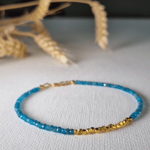 Bracelet – Gemstone – Apatite Stacking Bracelet 1038