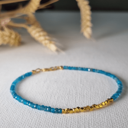 Bracelet – Gemstone – Apatite Stacking Bracelet 1039