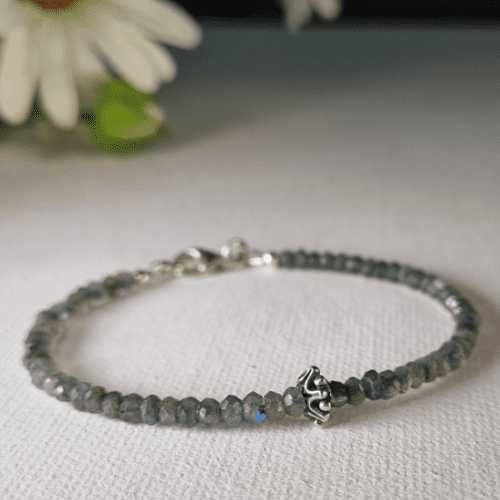 Bracelet – Gemstone – Labrodite Stacking Bracelet 1028