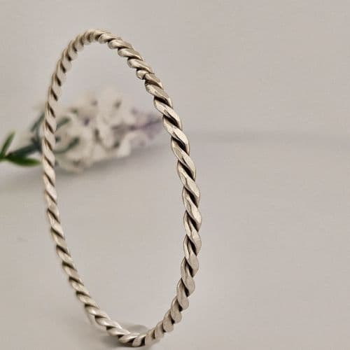 Sterling Silver Jewelery Braid Bangle
