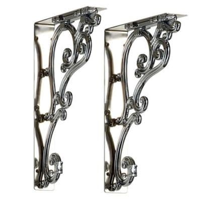 Burlington Medium Ornate Bracket Chrome T32 CHR