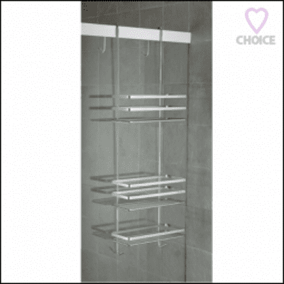 EuroShowers Satina Chrome Cubicle Shower Tidy 58790