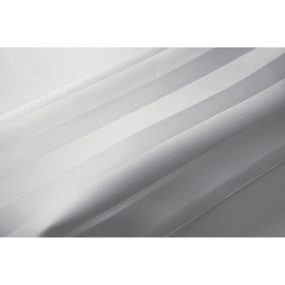 Euroshowers SatinStripe White 180x240cm Shower Curtain 69114AD