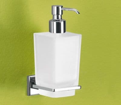 Gedy Colorado Frosted Glass Soap Dispenser Chrome 6981-13