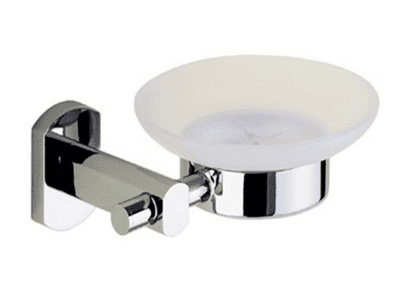 Gedy Edera Frosted Glass Soap Dish Chrome EP11-13