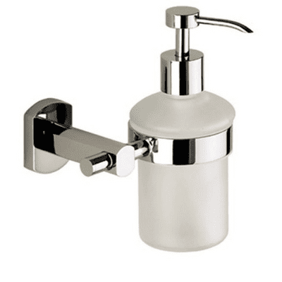 Gedy Edera Frosted Glass Soap Dispenser Chrome EP81-13