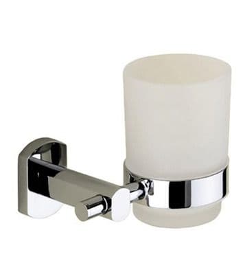 Gedy Edera Frosted Glass Tumbler Holder Chrome EP10-13