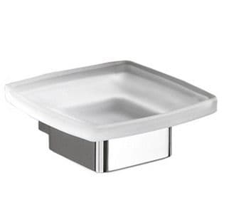 Gedy Lounge Frosted Glass Soap Dish Chrome 5411-13