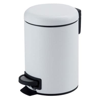 Gedy Potty Pedal Bin 5 Litre White 3309-02