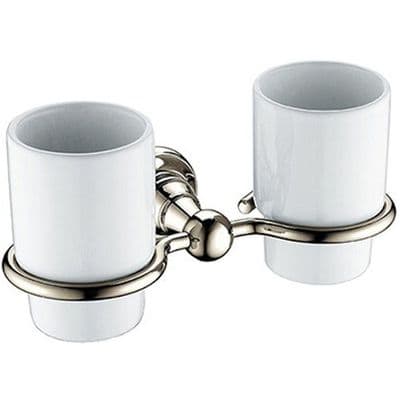 Heritage Bathrooms Holborn Double Towel Shelf Vintage Gold AHODTHG