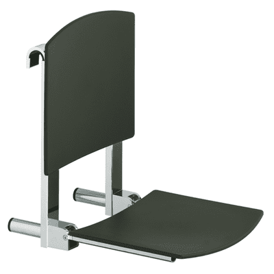 Keuco Plan Care Tip Up Seat Chrome Light Grey 34981010038