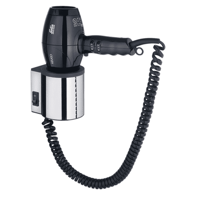 Keuco Plan Hair Dryer Aluminium Silver Dark Grey IP Rating 20 14995170037