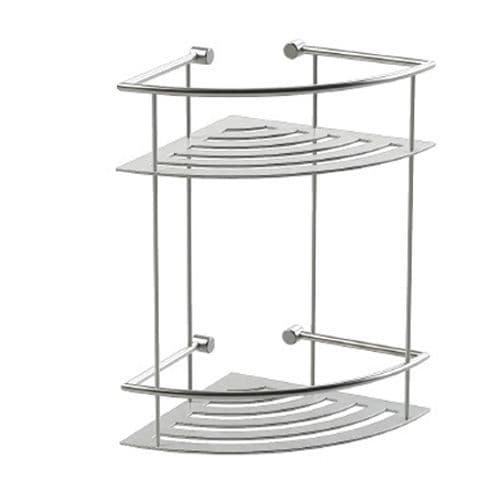 Miller Classic Chrome Corner Two Tier Shower Shelf 863C