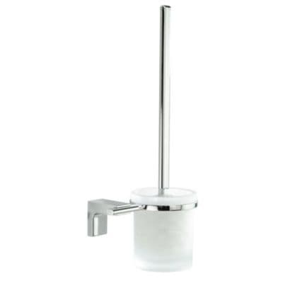Sonia Eletech Frosted Glass WC Brush Set Wall Mounted Chrome 114221