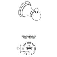 Sonia Genoa Robe Hook Chrome 107391